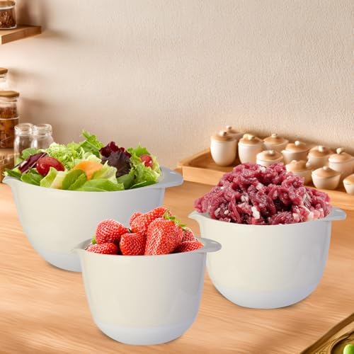 3 Small Plastic Mixing Bowls - Image 5