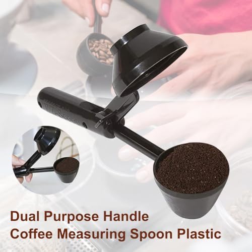 2PCS Coffee Measuring Scoop & Funnel, Refillable Ground Coffee Measuring Funnel - Image 3