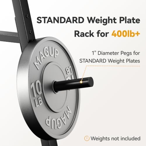Weight Plate Rack 400LBs, Weight Tree Holder - Image 2
