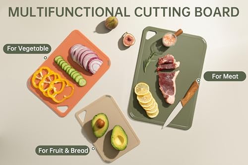 THETCHRY Plastic Cutting Board Set, Cutting Boards - Image 4