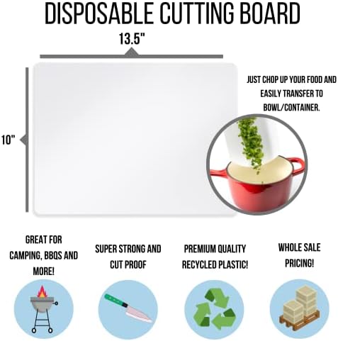 Crown Display Disposable Cutting Boards 100 Count Premium Quality Disposable - Image 3