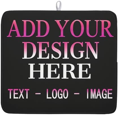 Custom Personalized Dish Drying Mat 16x18 Inch Customized Drying Mats by Kawani