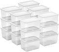 Sterilite Storage Box, Stackable Clear Plastic Bins, 20 Quart by Sterilite