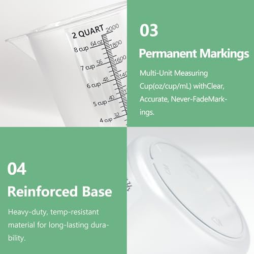 Plastic Measuring Cup with Handle, Pool Chemical Measuring Cup, Measuring - Image 4