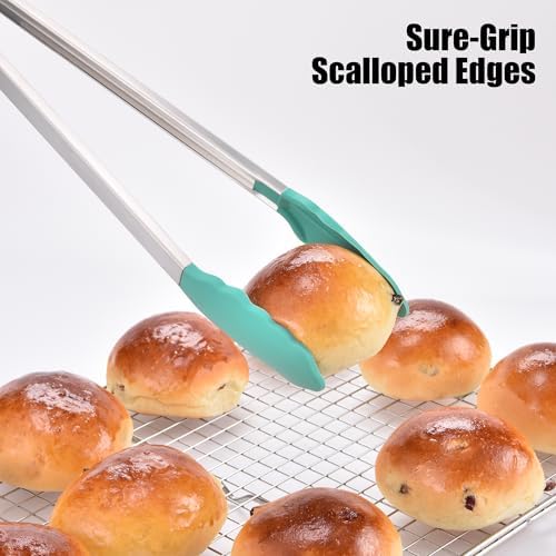 Doosu Kitchen Tongs with Silicone Tips - Image 6