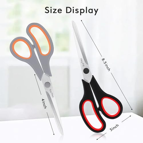 3 Pack 8.5" Stainless Steel Scissors All Purpose - Image 5