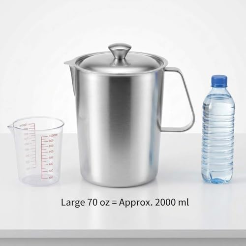 QWORK Large 70 oz Stainless Steel Measuring Cup - Image 2