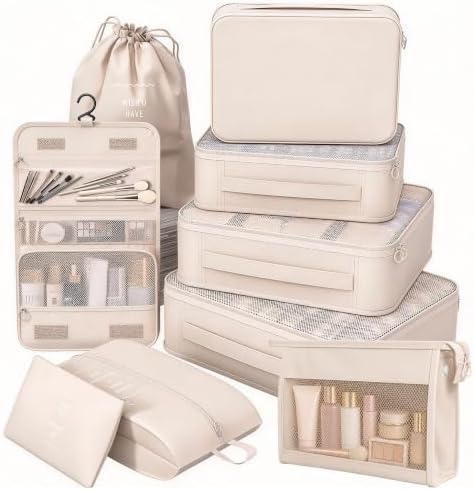 9 Set Packing Cubes for Travel, Suitcase Organizer Bags for Luggage by Unknown