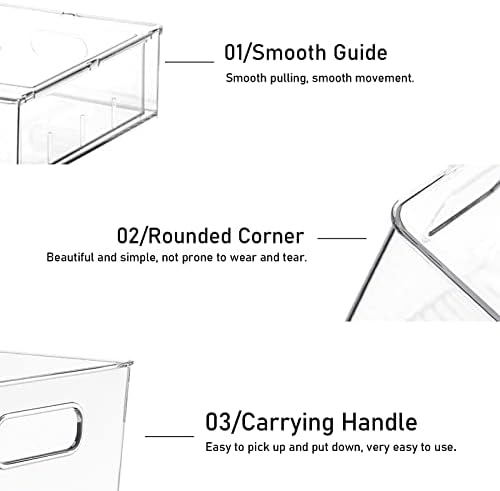 3 Pack Refrigerator Organizer Bins - Image 5