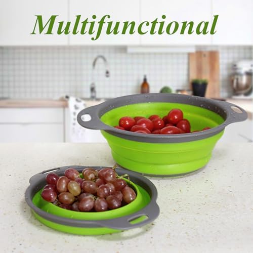 Collapsible Colander Set of 3, Space-Saving Foldable Strainer - Image 6