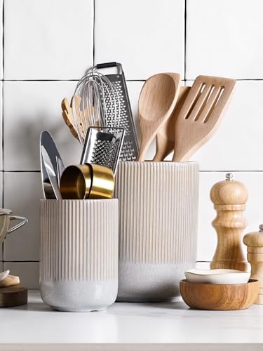 LE TAUCI Ceramic Kitchen Utensil Holder - Image 3