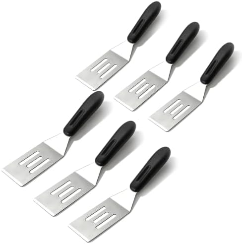 【6 Pack】Small Metal Spatula, Mini Spatula by Kunovo