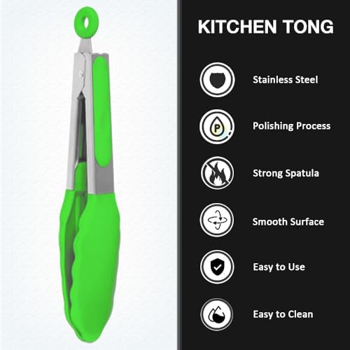 7 Inch Small Serving Tongs - Image 3