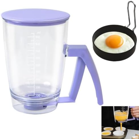 Pancake Batter Dispenser & Egg Rings by Draduo