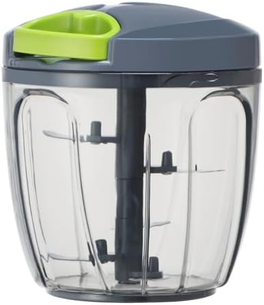 Ourokhome Manual Food Processor Vegetable Chopper, Portable Hand Pull String by Ourokhome