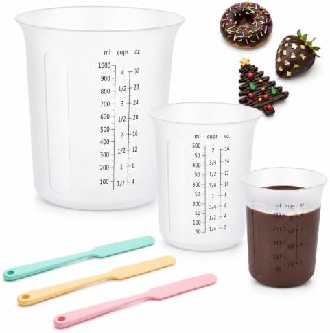 Silicone Measuring Cups Set by XUNWKONGG