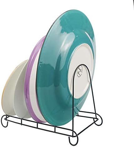 Artliving 4-Tier Metal Scrollwork Dish Rack Plate Rack Display Stand Holder - Image 6