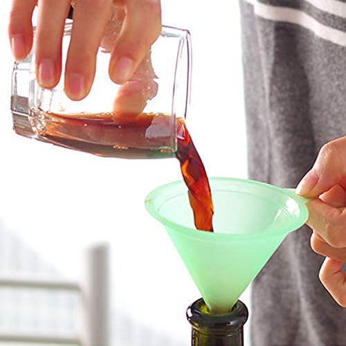 Plastic Funnel Set Funnels, Rainbow Colours Kitchen Suitable - Image 3