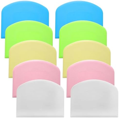 10 Pcs Bread Scraper, PE Plastic Bowl Scrapers by Unknown