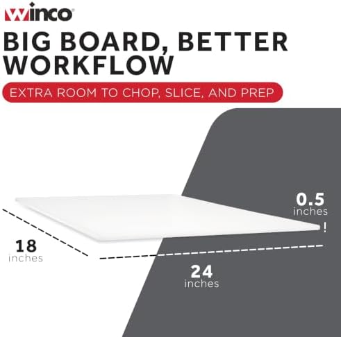 Winco Cutting Board, 18 by 24 by 1/2-Inch - Image 4