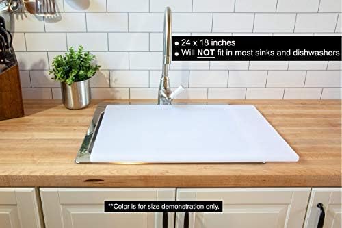 Thirteen Chefs Extra Large 24 x 18 Blue Cutting Board - Image 5