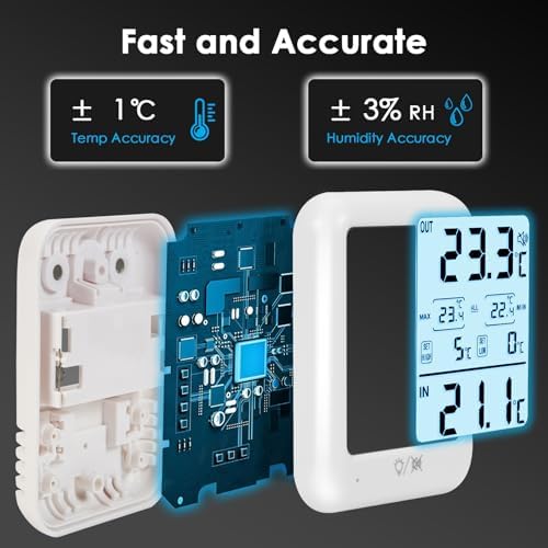 Digital Freezer Thermometer Fridge Temperature - Image 2
