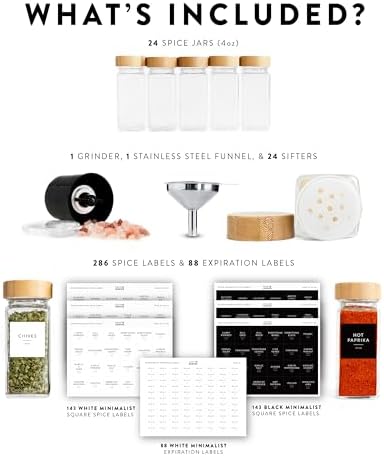 SAVVY & SORTED Glass Spice Jars - Image 7