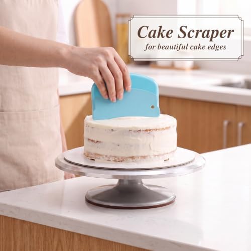 7Pcs Dough Scraper, Flexible Plastic Bench Bowl Scraper - Image 6