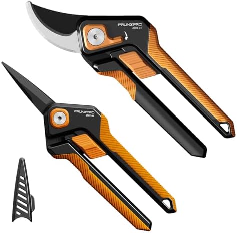 PrunePro Pruning Shears Gardening Scissors Set Professional Hand Pruner Sharp by PrunePro