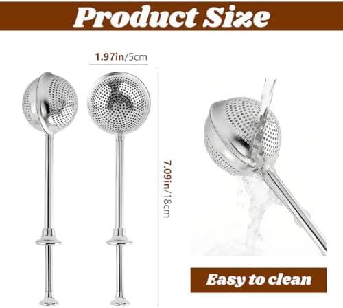 2pcs Flour Duster, 304 Stainless Steel Sugar Shaker Duster - Image 4