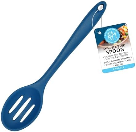 R&M Mini Silicone Slotted Spoon 8”- Spoon by RMInternational