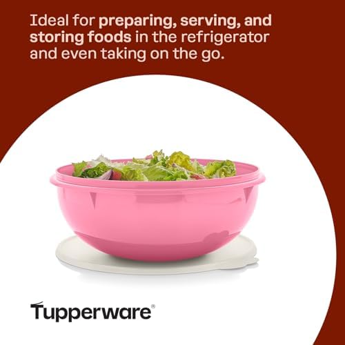 Tupperware Fix-N-Mix Vintage Pink Mixing Bowl - Image 5