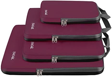 BAGAIL 4 Set/6 Set/8 Set Compression Packing Cubes Travel Accessories by BAGAIL