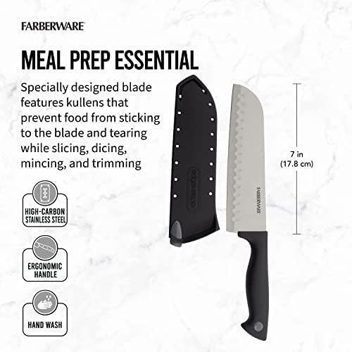 Farberware EdgeKeeper 7-Inch Santoku Knife - Image 3