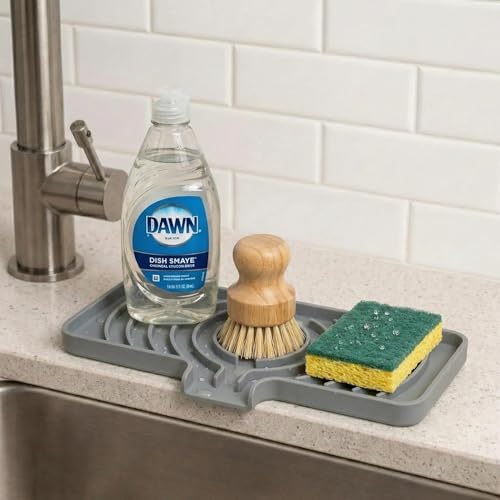 JACZZO Silicone Sponge Holder for Kitchen Sink, Sink Caddy - Image 2