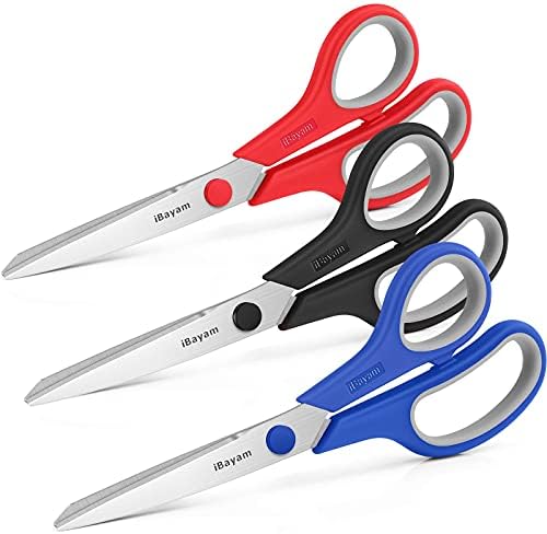 iBayam 8.5" Household Scissors All Purpose 3 Pack - Image 2