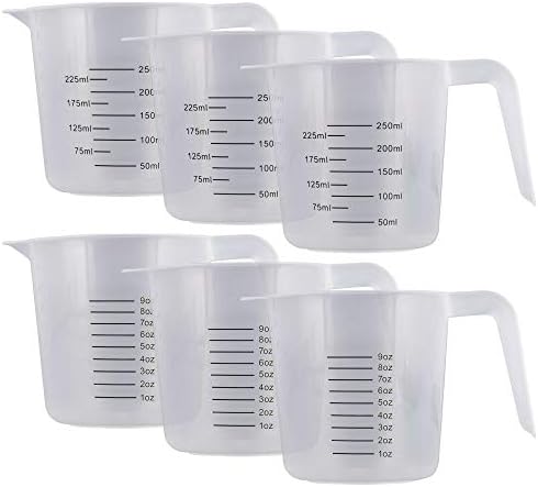 U.S. Kitchen Supply Plastic Measuring Cups - 8 oz by USKitchenSupply