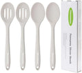 Slotted Solid Silicone Spoons Set by Thimmamma