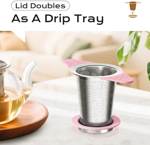 Tea Infuser for Loose Leaf Tea, 18/8 Stainless Steel Tea Infuser - Image 5