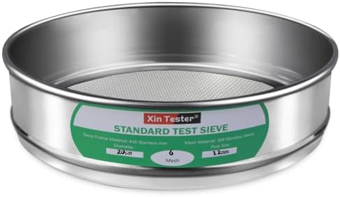 6 mesh Standard Mesh Lab Sieves Laboratory Sample Test Analysis Sieve by XinTester