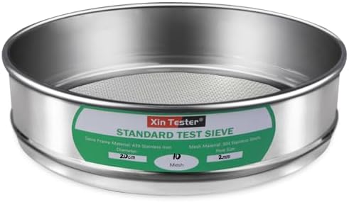 10 mesh Standard Mesh Lab Sieves Laboratory Sample Test Analysis Sieve by XinTester