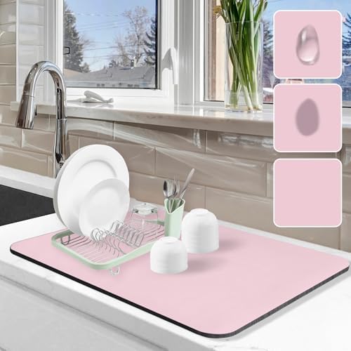 Dish Drying Mat for Kitchen Counter by Etomiel