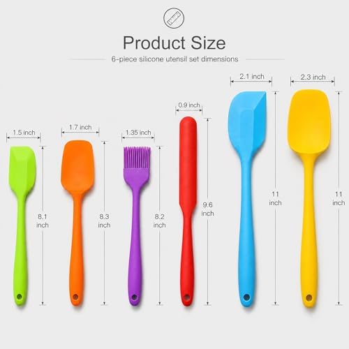 6-Piece Premium Silicone Spatula Set - Image 2