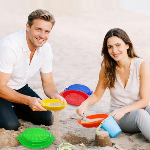OJYUDD 8 Pack Plastic Sand Sieves - Image 6