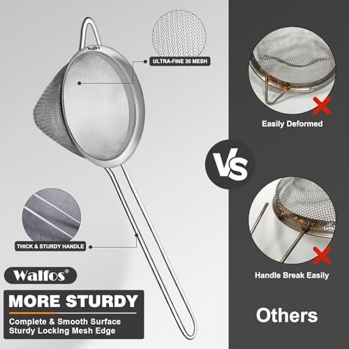 Walfos Small Fine Mesh Strainer - Image 6