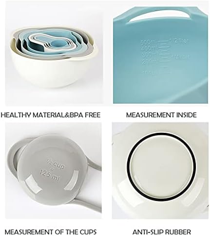 Plastic Nesting Bowls Set, 8 Pieces - Image 3