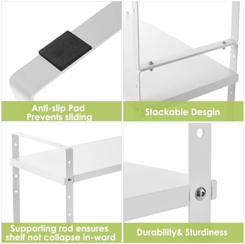 Across-Star Expandable Cabinet Shelf Organizer Rack, Stackable Kitchen Counter - Image 6