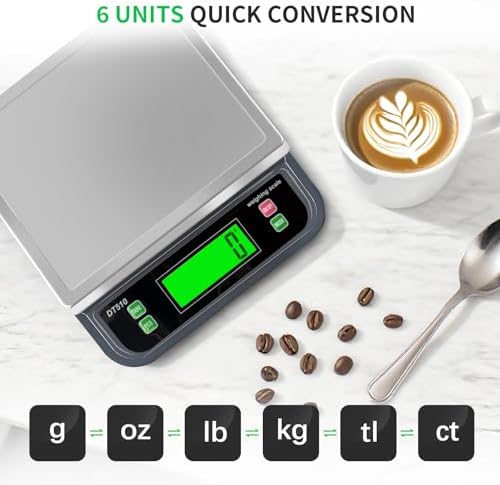 Large Digital Kitchen Scale40kg Stainless Stee - Image 3