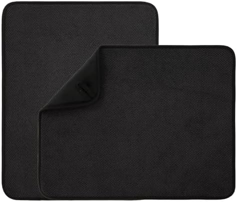 2 Pack Microfiber Dish Drying Mat by VESHE