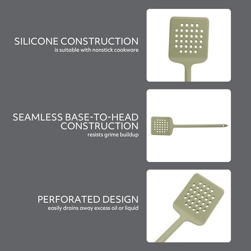 Sur La Table Kitchen Essential Mealcraft Silicone Slotted Turner - Image 3